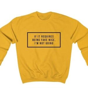 Yellow Graphic Sweatshirt